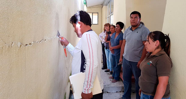 Evalúan daños en escuelas de Ahuatempan