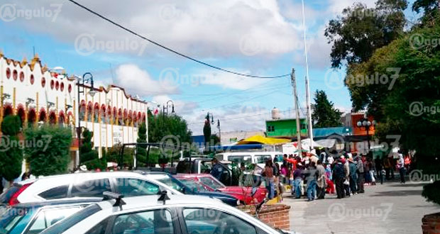Vecinos inconformes toman alcaldía de Nopalucan para protestar contra OPD