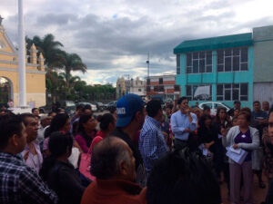 Habitantes de Cuautlancingo exigen seguridad. Foto: Ana Lucía Mendoza