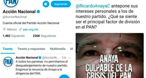 En Twitter de PAN, exigen renuncia de Anaya