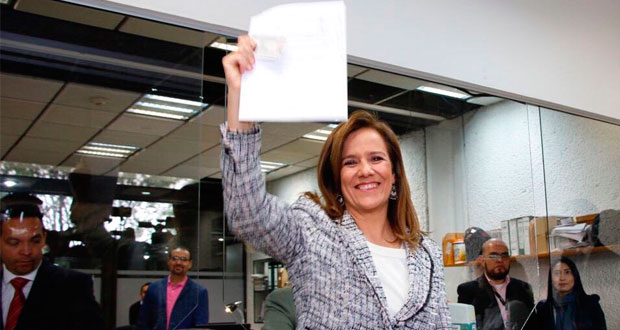 Margarita Zavala se anota en INE como independiente a Presidencia