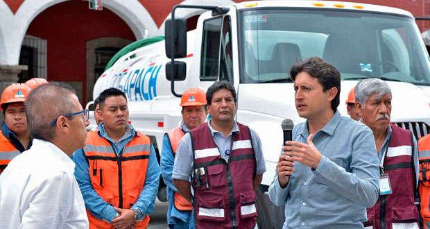Comuna de SPC entrega a Sosapach 3 vehículos con costo de 1.6 mdp