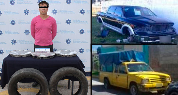 En acciones diferentes, aseguran vehículos y autopartes robadas