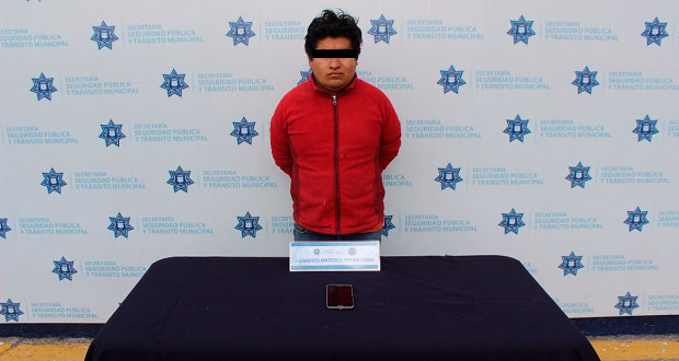 En la Angelópolis, Ssptm realiza detención de presunto hampón