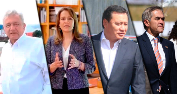 AMLO, Zavala, Osorio y Mancera los más conocidos rumbo a 2018