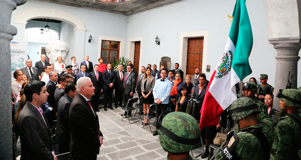 Conmemoran 107 aniversario de inicio de la Revolución en Puebla