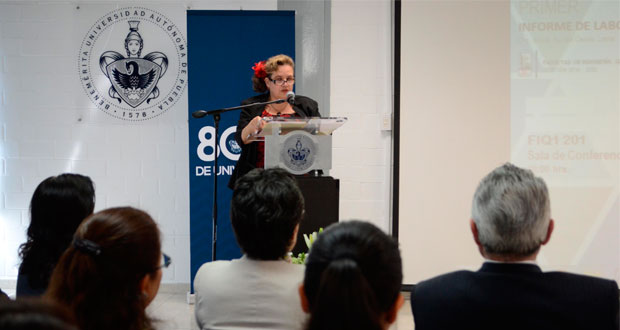 Directora de Ingeniería Química de la BUAP rinde informe