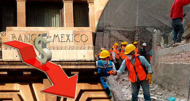Por sismos, Banxico reduce a 1.8% expectativa de crecimiento