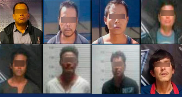 En diversas acciones, SSP detiene a nueve personas en Puebla