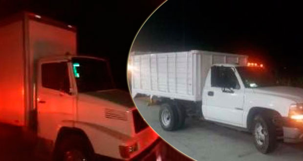 En 3 municipios, SSP asegura 2 cajas secas y 2 vehículos robados