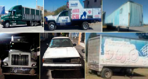 En diversas acciones, SSP decomisa 4 vehículos y 2 cajas secas