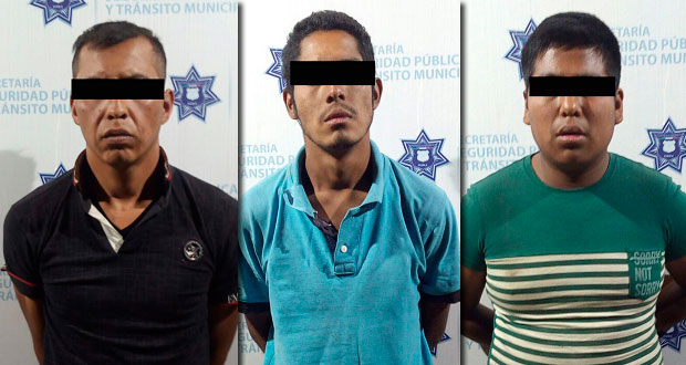 Ssptm detiene a 4 hombres en la colonia Amor por robo a ruta JBS