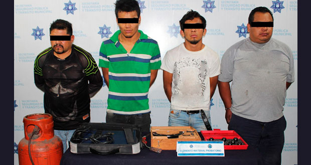 Ssptm detiene a cuatro presuntos hampones en colonia Centro