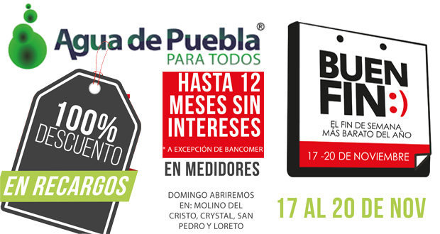 agua de puebla buen fin