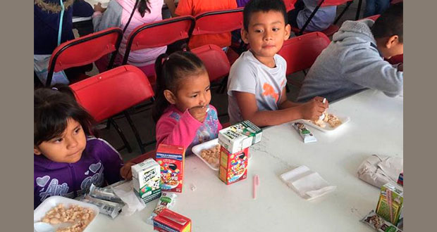 Sedesol alimenta a 3 mil 171 menores en 14 municipios poblanos