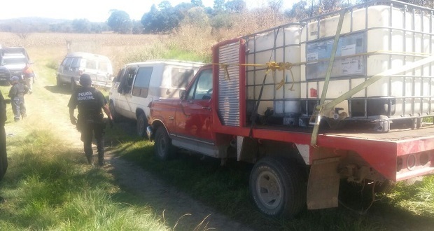 aseguran vehículos en Tlalancaleca