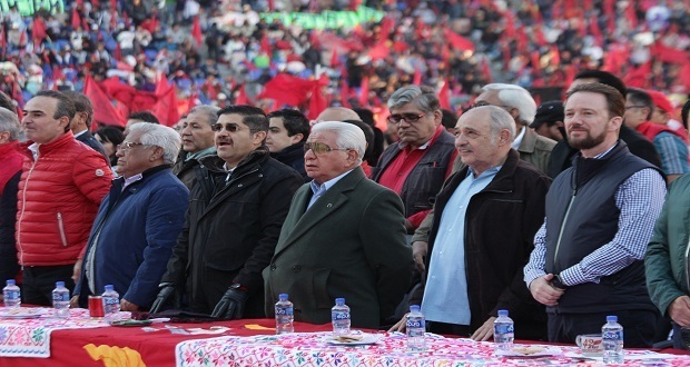 Cien mil antorchistas celebraron en aniiversario 43 del movimiento. El evento fue encabezado por el dirigente nacional Aquiles Cordova Moran.