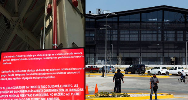 Trabajadores de Audi suspenden labores, acusan falta de pago