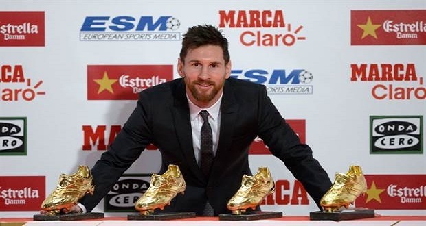Messi obtiene su cuarta Bota de Oro y finalmente iguala a Ronaldo