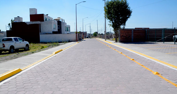 Inversión de 816 mil pesos en pavimentación en San Pedro Cholula