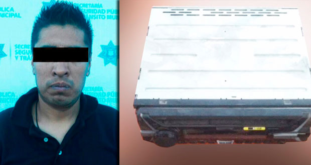 Detienen a 1 por robo a vehículo en la colonia Cristóbal Colón