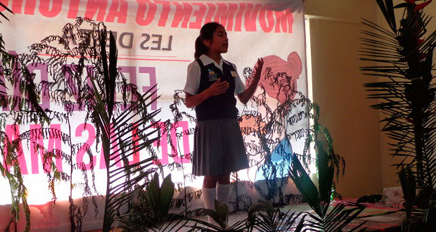 Estudiantes organizan concurso de oratoria y poesía en Cuetzalan