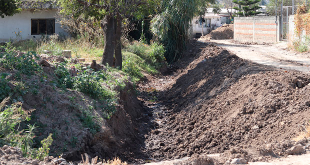 Inician sustitución de red de drenaje en Malacatepec, Ocoyucan