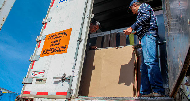 Recuperan 28 unidades de transporte de mercancía en Cuautlancingo