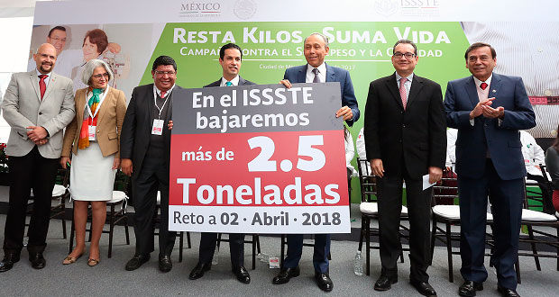 Issste reta a personal a bajar 2.6 toneladas con ejercicio y dieta