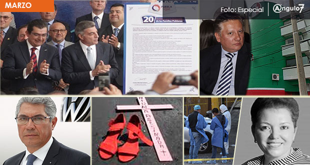 En marzo, van 23 feminicidios en Puebla y expulsan a Morales del PRI