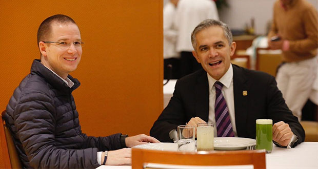 “El frente se consolida”, dice Mancera tras reunirse con Anaya