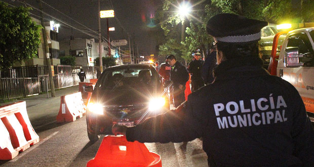 Aplican 48 pruebas de alcoholímetro en 3 cruceros de la ciudad