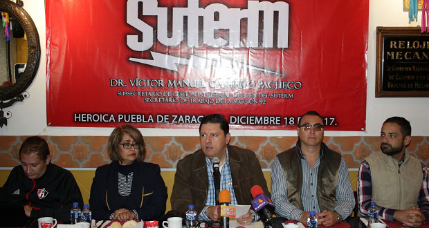 Líder del Suterm en Puebla pide depuración en PRI y analizar alianzas