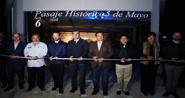Gali y Banck inauguran puerta 6 del Pasaje Histórico 5 de Mayo