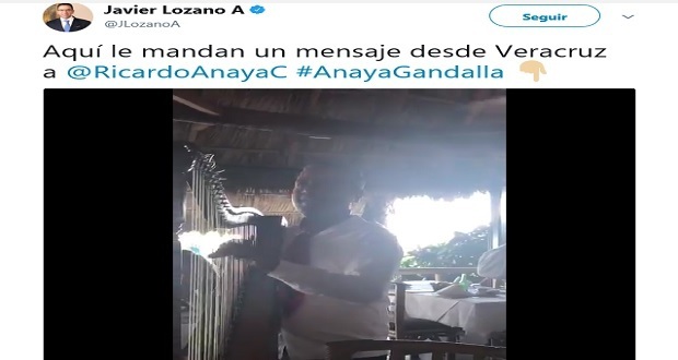 Lozano Alarcón, con "son jarocho" le pide a Anaya que deje al PAN