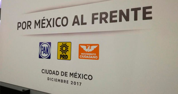 PAN, PRD y MC registran coalición “Por México al Frente” en INE