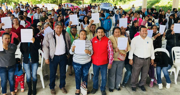 Antorchistas gestionan apoyos de Sedatu para viviendas de Jalpan
