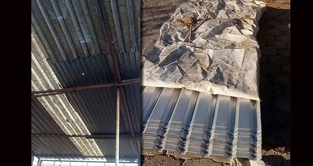 Entregarán láminas para techos a 300 familias en Tehuacán
