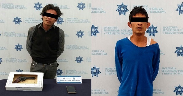 Capturan en Puebla a tres asaltantes; un menor de edad entre ellos. Foto: Especial