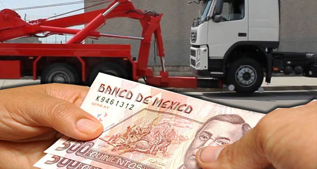 Transportistas acusan cobro excesivo en servicio de grúas