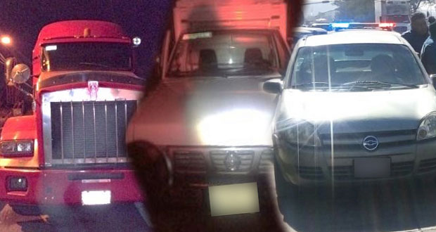 SSP de Puebla recupera tres vehículos con reporte de robo