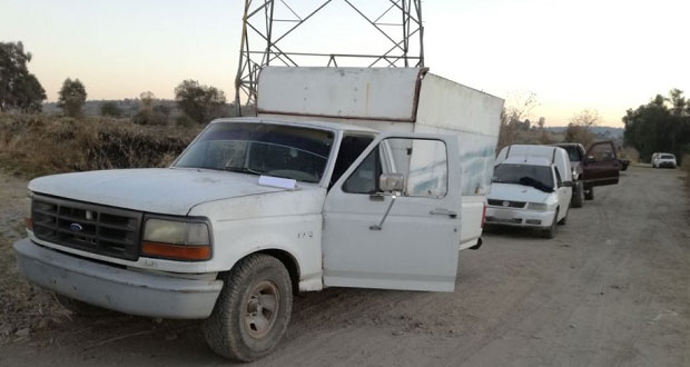 Aseguran seis camionetas por trasegar 8 mil 500 litros de diésel
