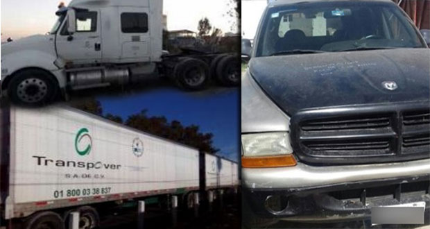 En diversas acciones, SSP recupera 2 automotores y cajas secas