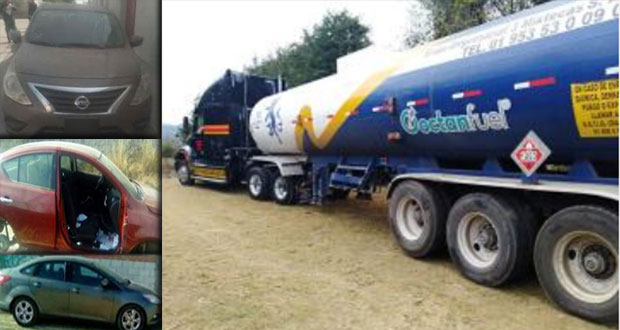 SSP recupera 4 vehículos y un remolque en diversos puntos de Puebla