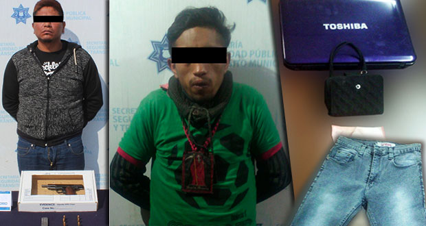 Ssptm detiene a uno por portar arma sin licencia y otro por robo