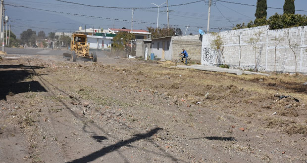 Mejoran calle José María Morelos y Pavón en Atlixco