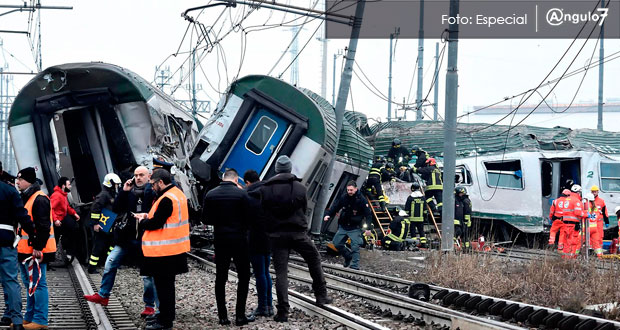 Descarrilamiento de tren en Italia deja al menos tres muertos