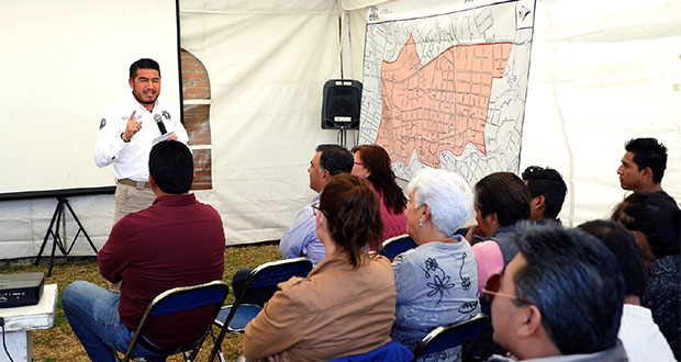 Implementan plan de seguridad en colonia Santa Cruz Buenavista