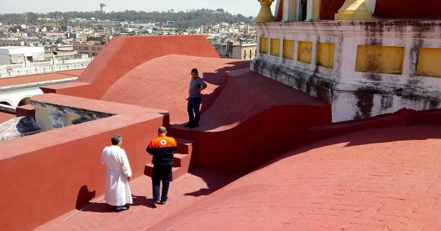 Edificios de Puebla capital no registran daños tras el sismo. Foto: Especial.