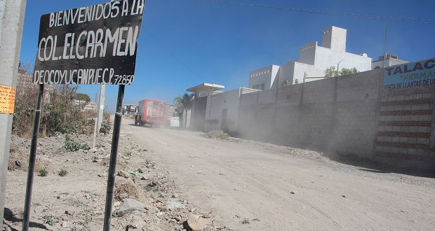 Amplía comuna de Ocoyucan drenaje sanitario en “El Carmen”